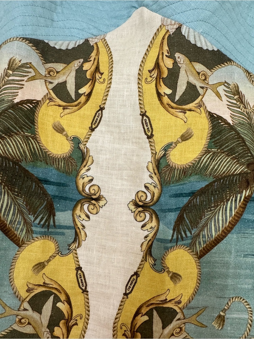 Farm Rio Royal Sea Maxi Dress - Picture 4 of 10